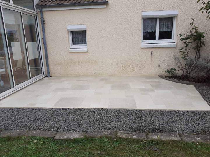 Création terrasse extérieure Châteauroux